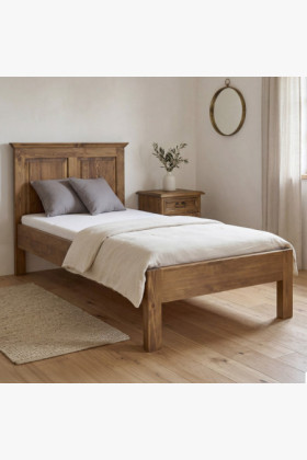 Rustikales Einzelbett 90 x 200 cm